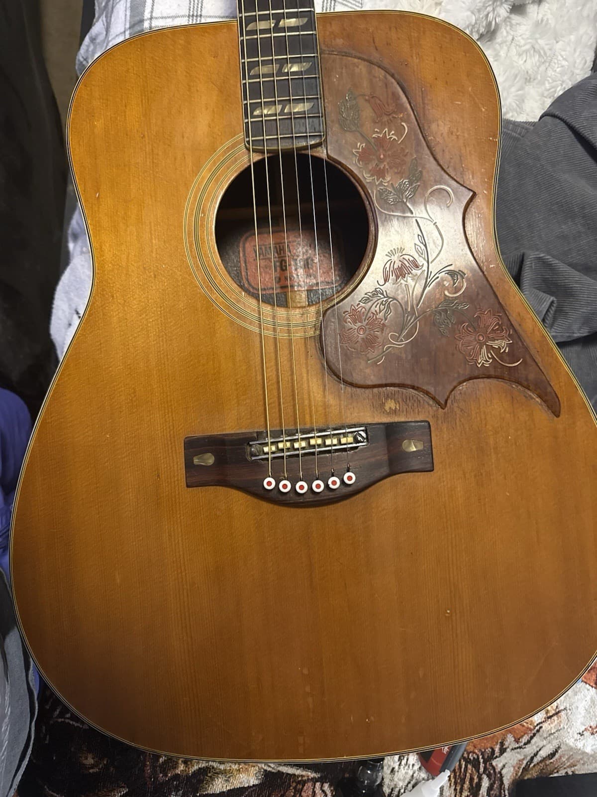 Yamaha FG 300 Red Label Acoustic Guitar 1968