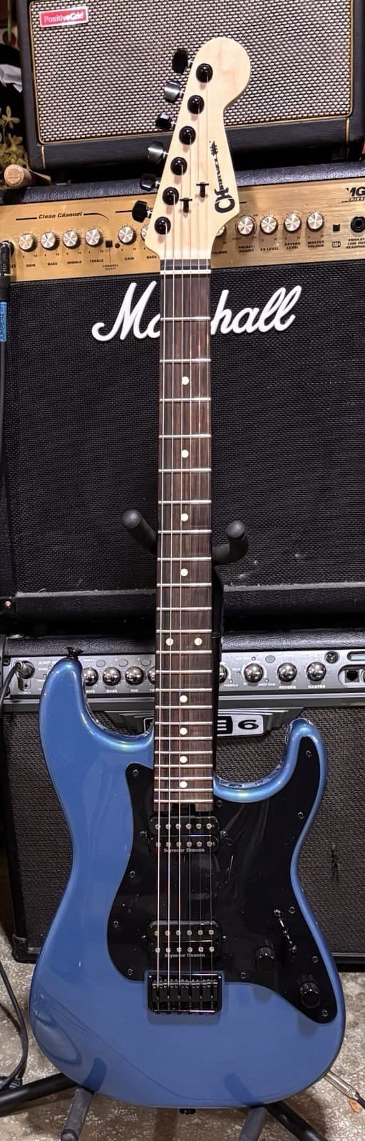 Charvel Pro-Mod So-Cal Style 1 HH HT RW Electric Guitar - Pelham Blue