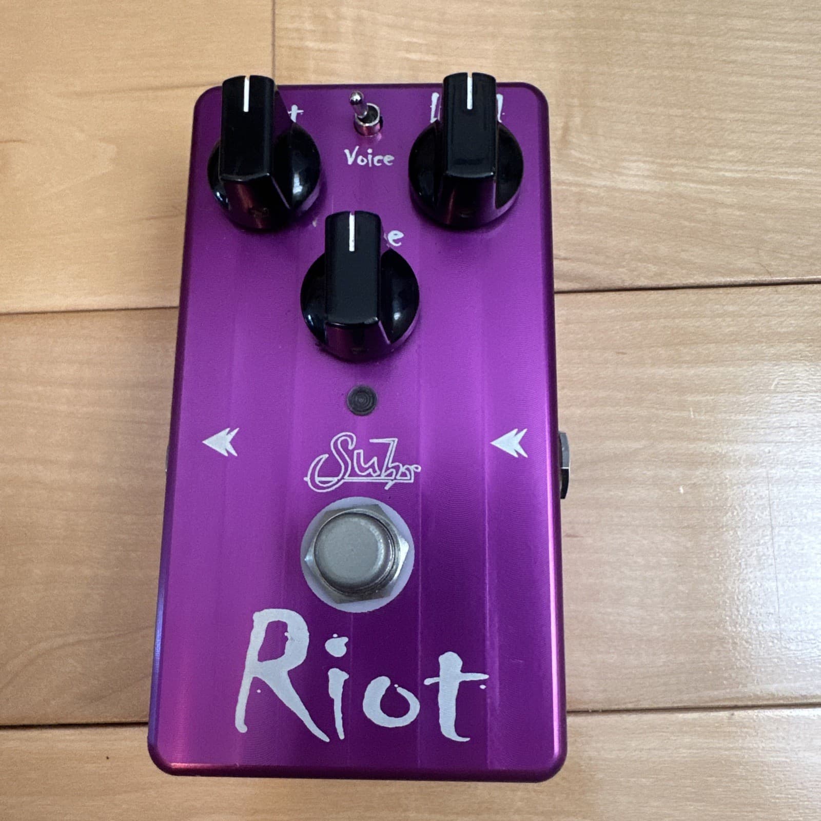 Suhr Riot Distortion Guitar Pedal Purple Made in USA w/Voice Switch