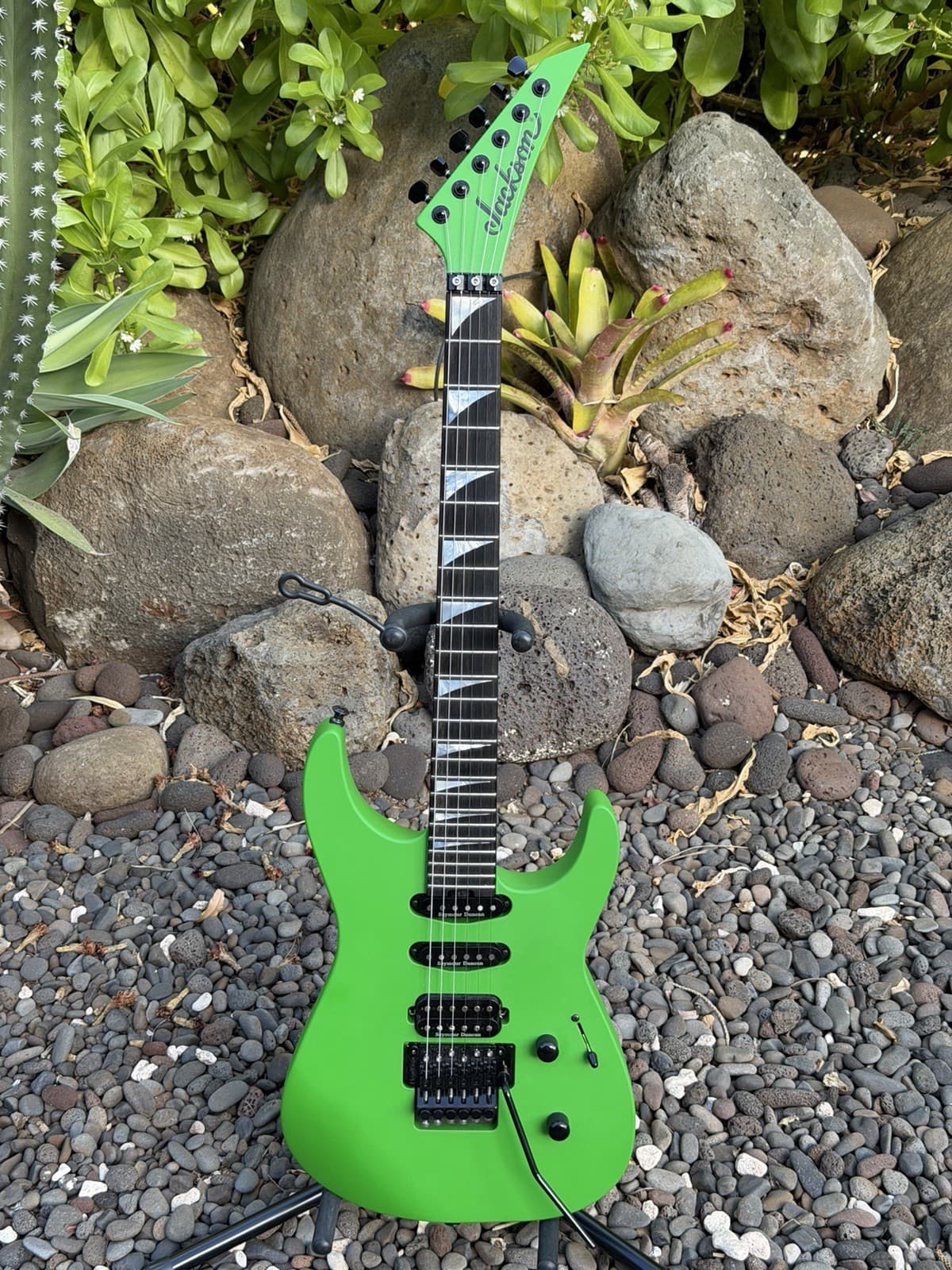 Jackson American Series Soloist SL3 Electric Guitar Satin Slime Green w/ Case