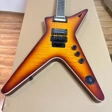 ShipUS Dean ML Dimebag Darrell Sunburst Electric Guitar Flame Maple Top 22Frets