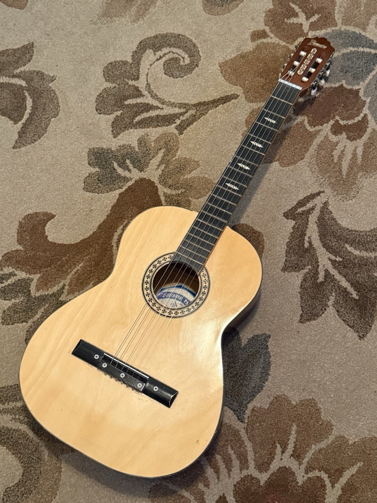 Vintage Paracho Guitarras Handmade Flamenco Spanish Acoustic Guitar Mexico