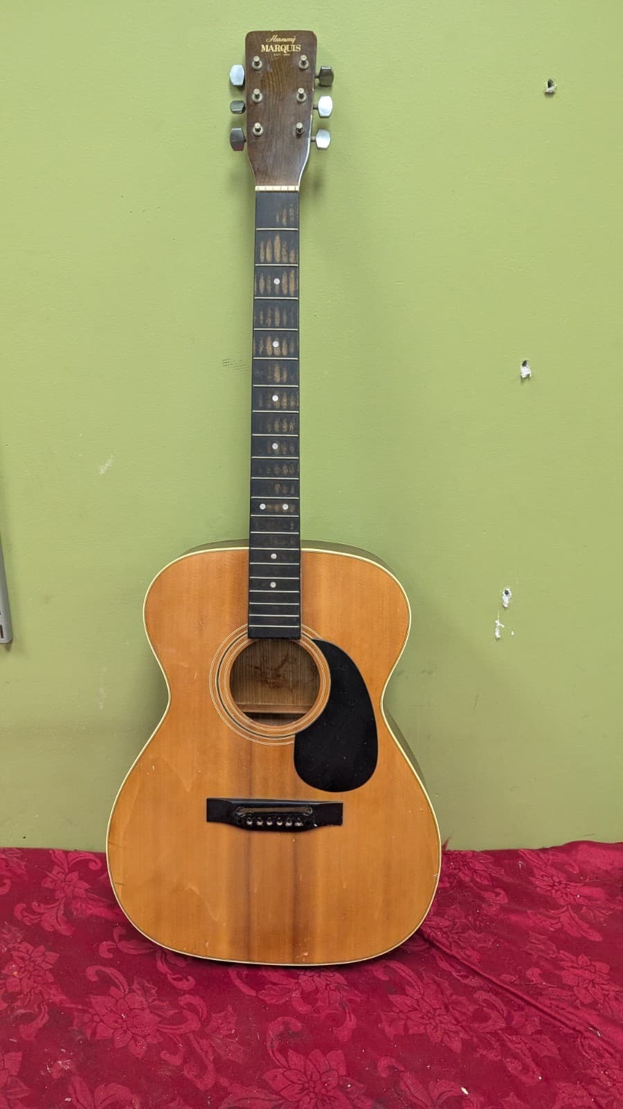 Vintage Marquis By Harmony Acoustic Guitar Model READ!