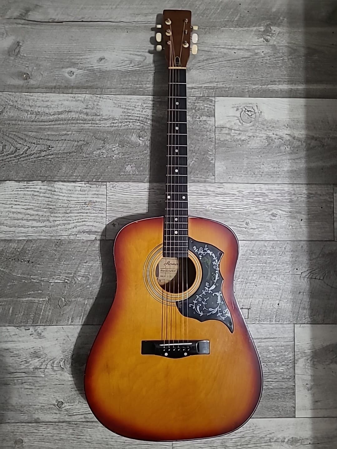 Harmony Hummingbird Acoustic Guitar - 6 String 1970s - Please Read