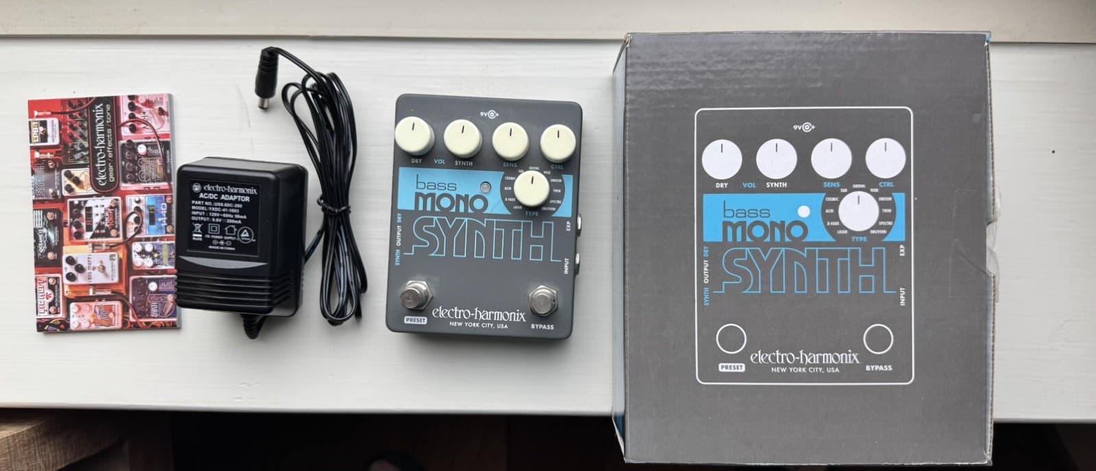 Used Electro-Harmonix EHX Bass Mono Synth Synthesizer Guitar Pedal