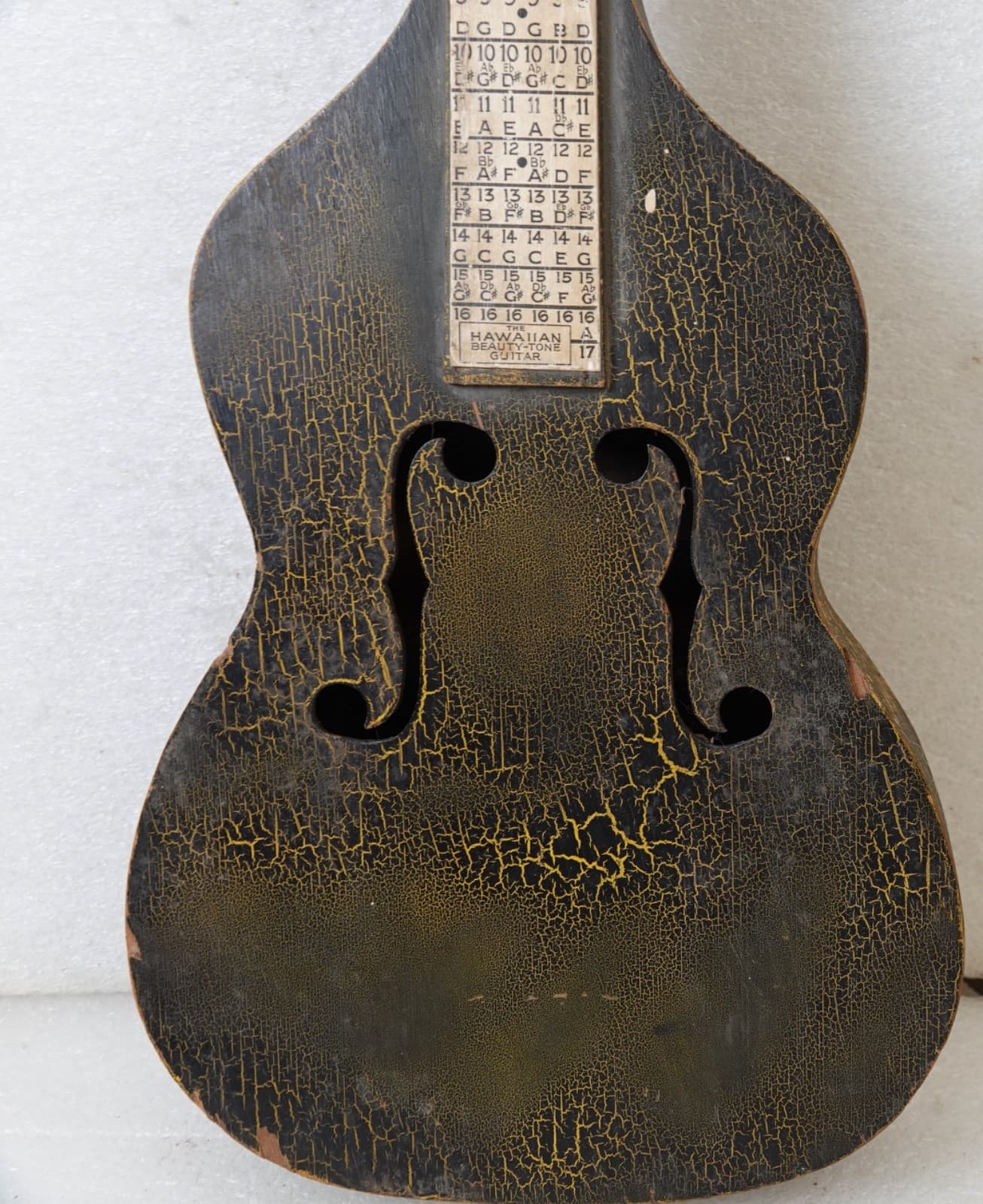 ANTIQUE WEISSENBORN STYLE THE HAWAIIAN TRUE TONE LAPTOP STEEL GUITAR