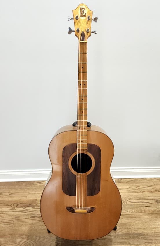 Ernie Ball Earthwood Acoustic Bass guitar, early production ca. 1972