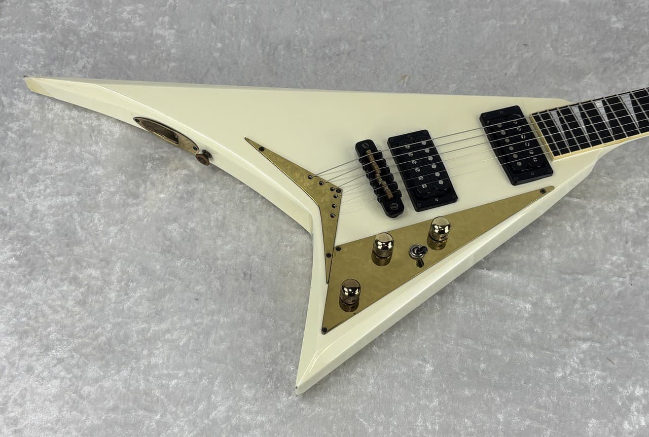 1983 USA Jackson Randy Rhoads Custom RR1 electric guitar in white #96 of first 1