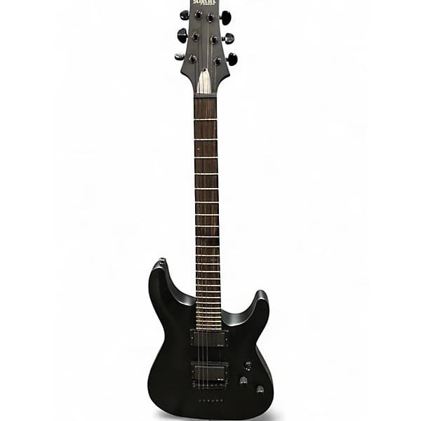 Schecter Guitar Research C1 Platinum Blackout Electric Guitar Satin Black