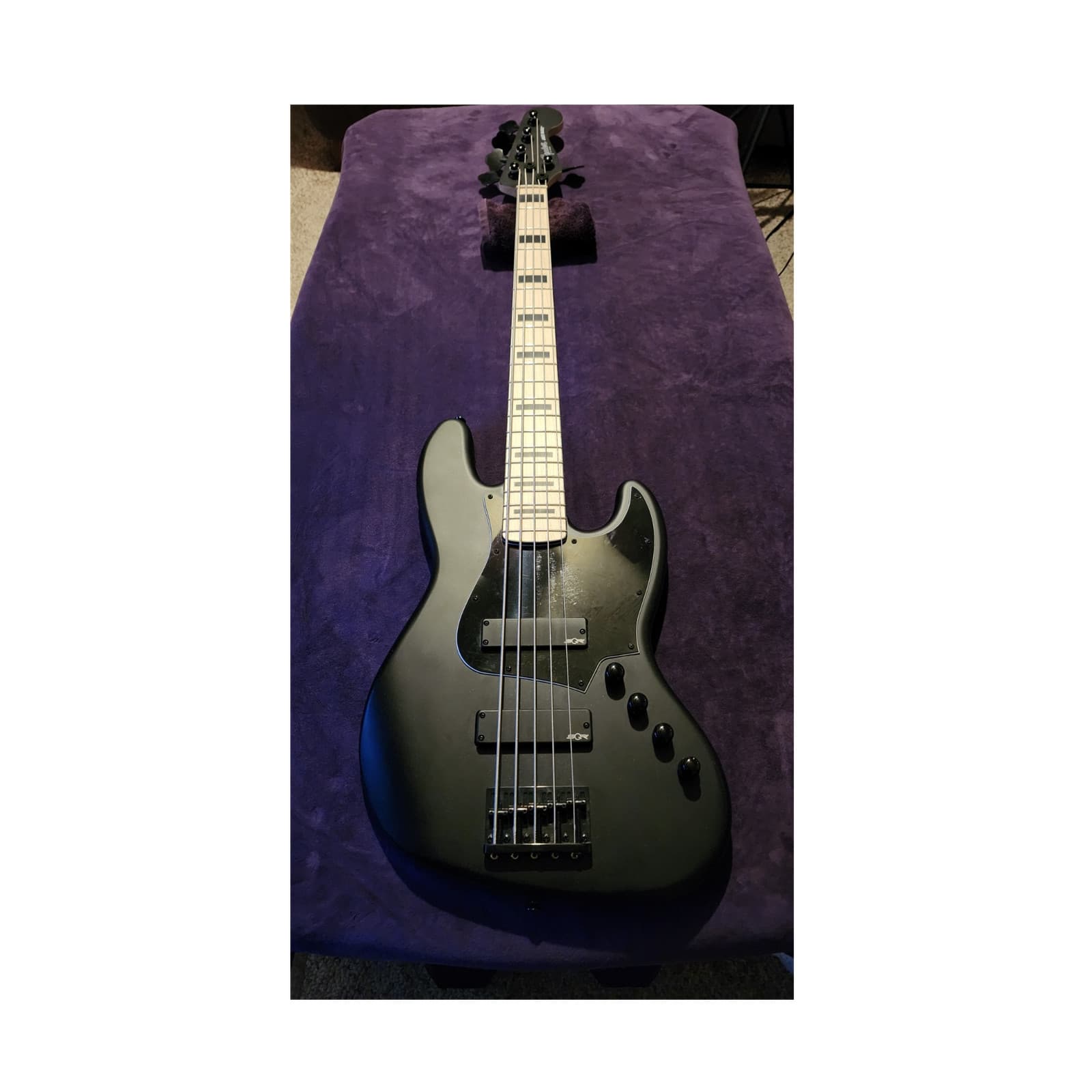 Squier Contemporary Active Jazz Bass V HH 5-String Solid Electric Satin Black