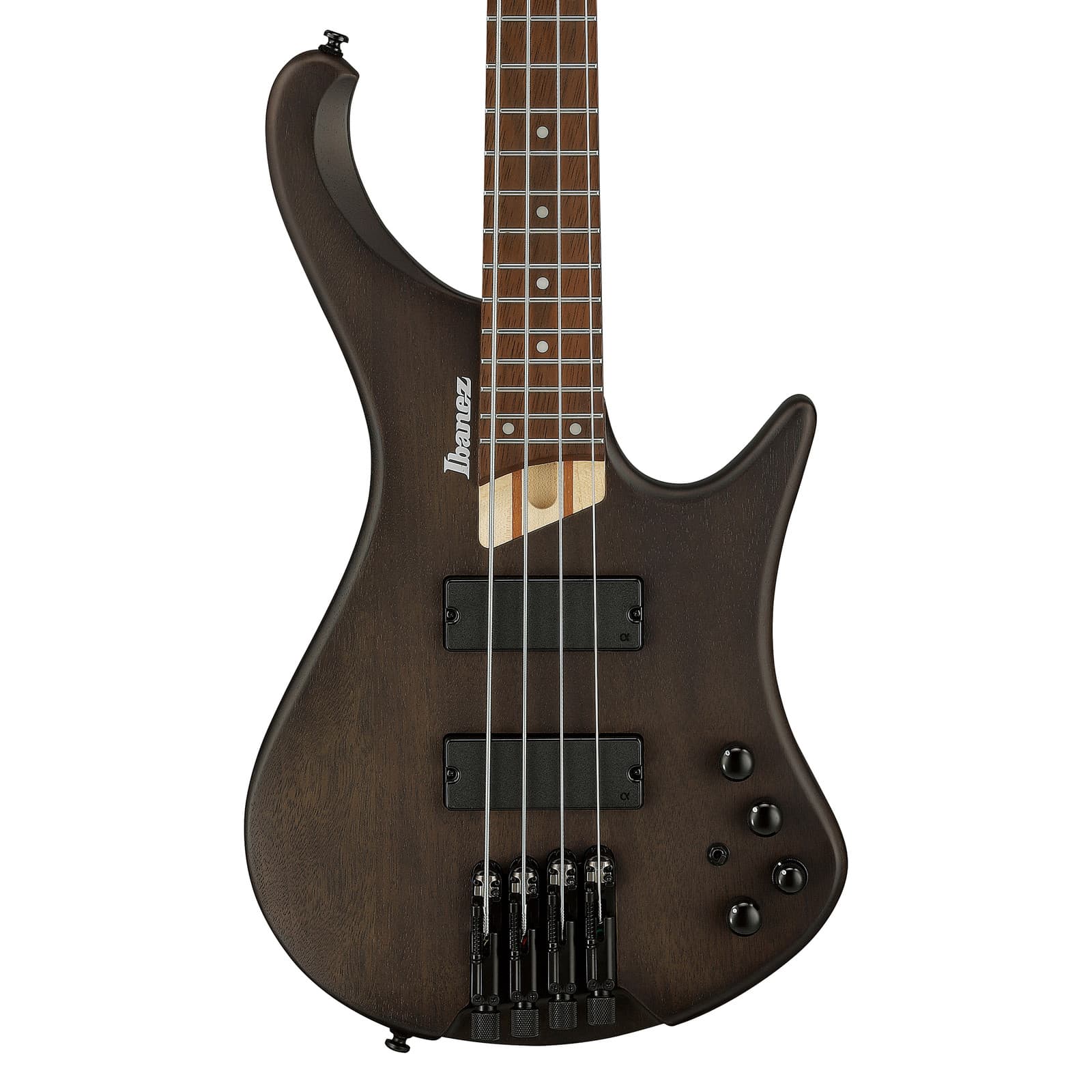 Used Ibanez EHB600WNF EHB Ergonomic Headless Bass - Walnut Flat