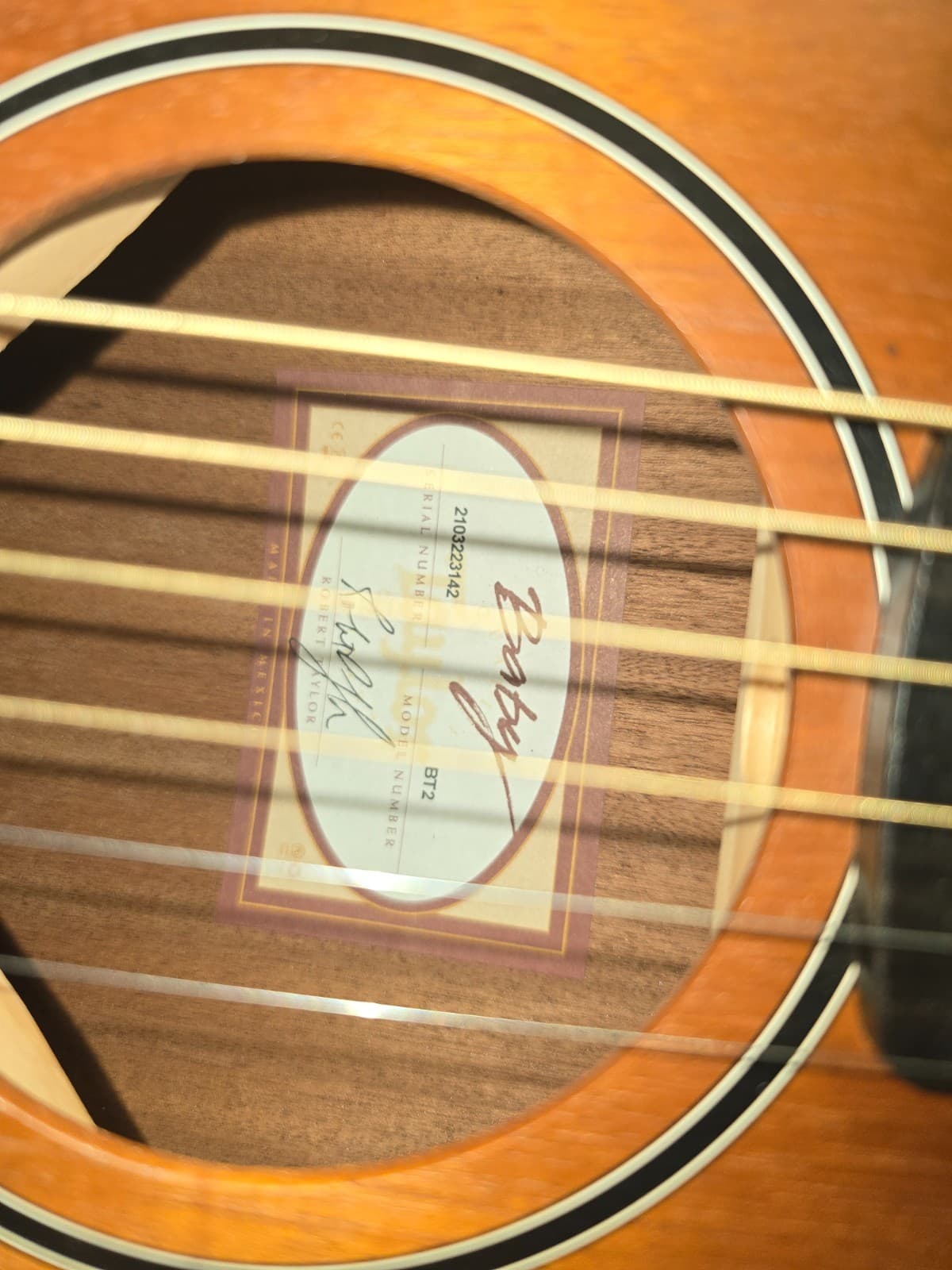 taylor baby bt2 acoustic guitar