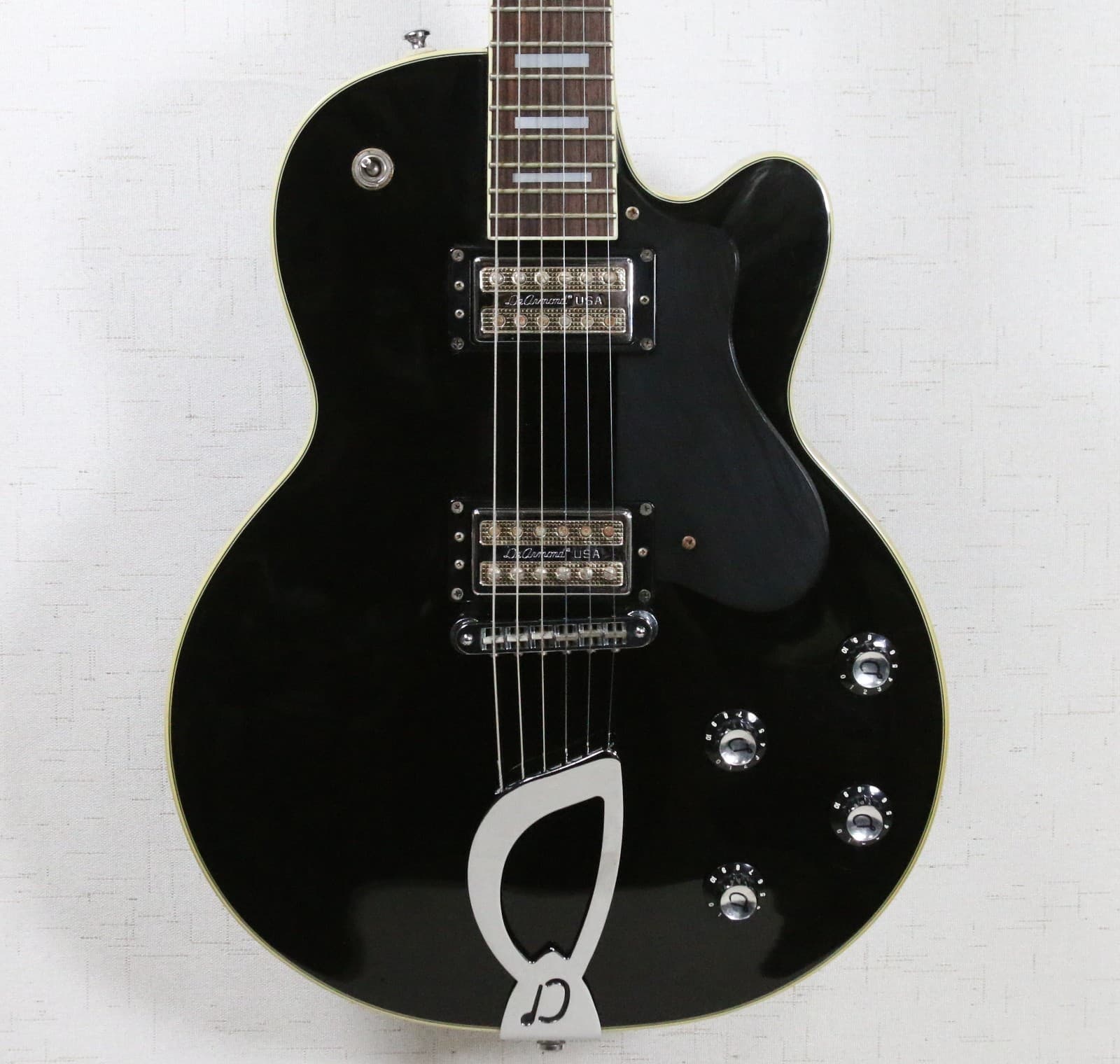 Guild De Armond M-75 Electric Guitar 1999 Black w/ Gold USA Pickups + OHSC