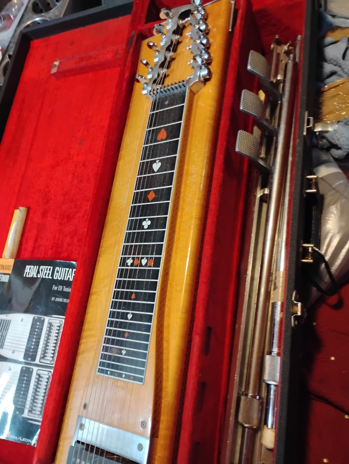 Pedal Steel Guitar 1976 Sho-Bud Case, Pedal And Legs. Beautiful