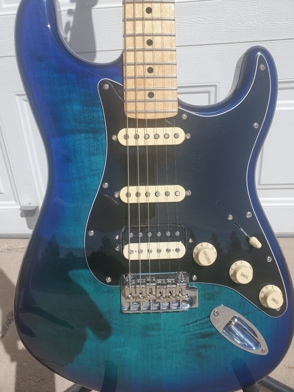 2019 Fender Player Stratocaster HSS Plus Top - Blue Burst - MIM - HSC