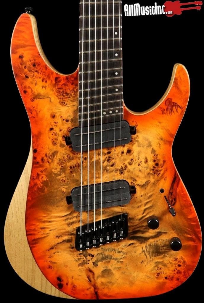 Schecter Reaper 7 Multi-Scale Electric Guitar Inferno Burst