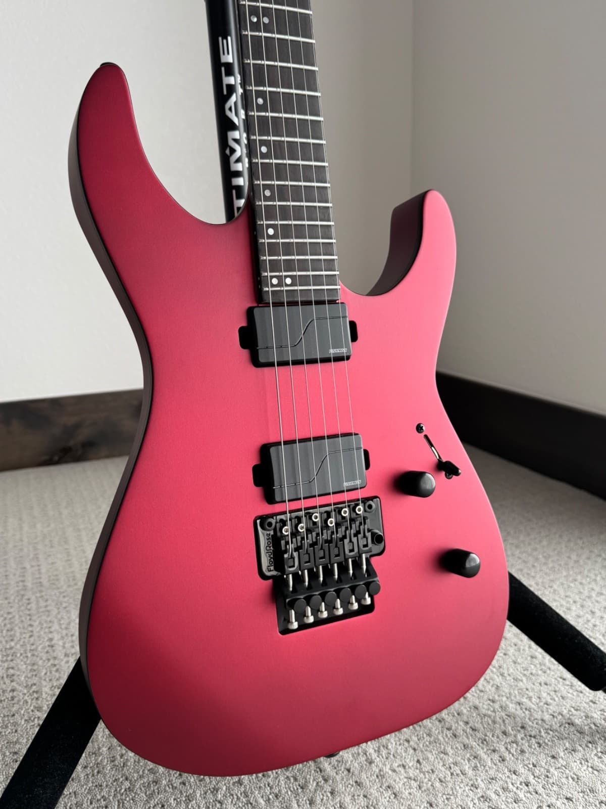 ESP LTD M-1000 electric guitar- Candy Apple Red Satin- Fishman Pickups