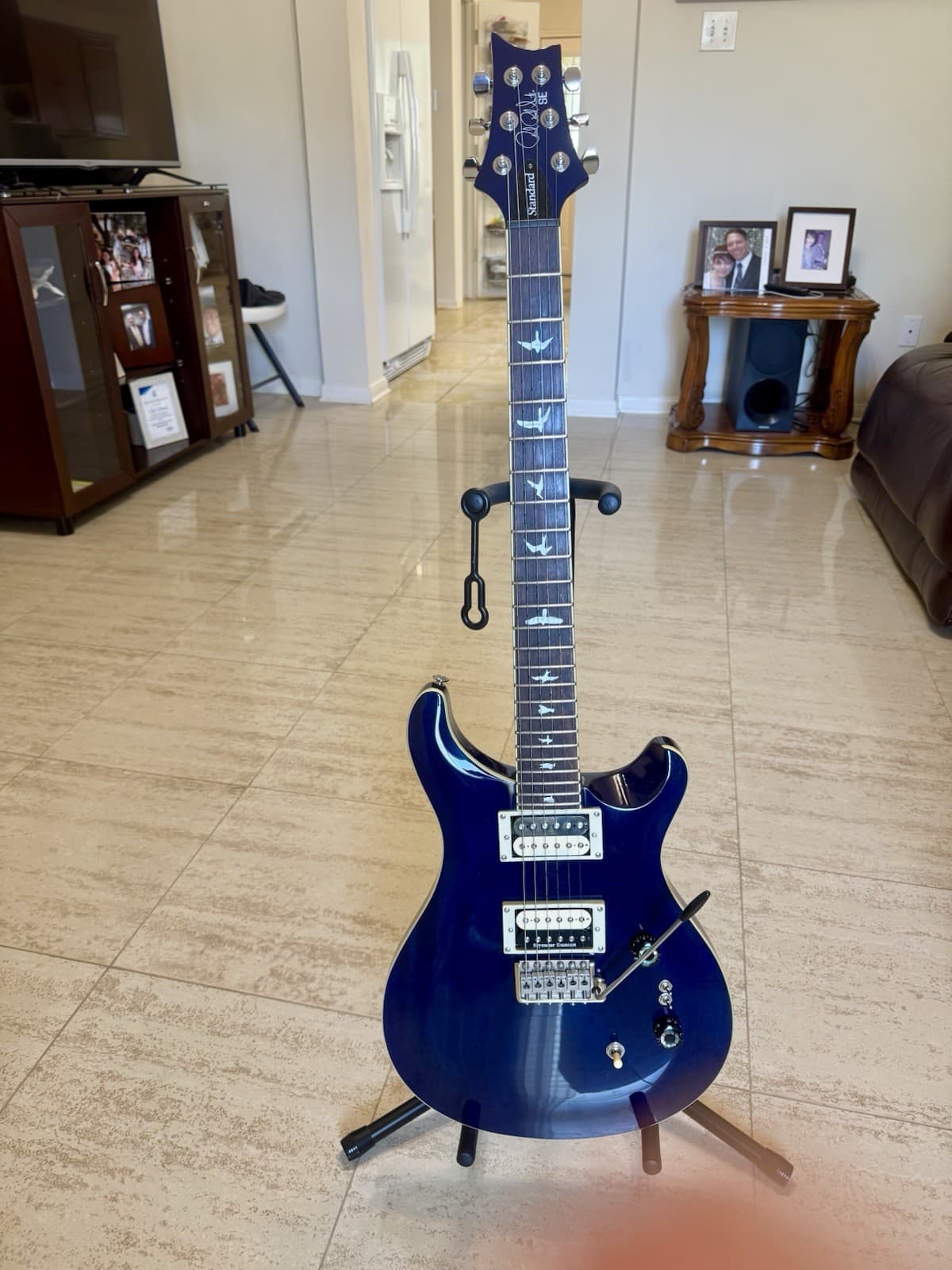 PRS SE Electric Guitar Paul Reed Smith Standard Gloss Translucent Blue Cor-Tek