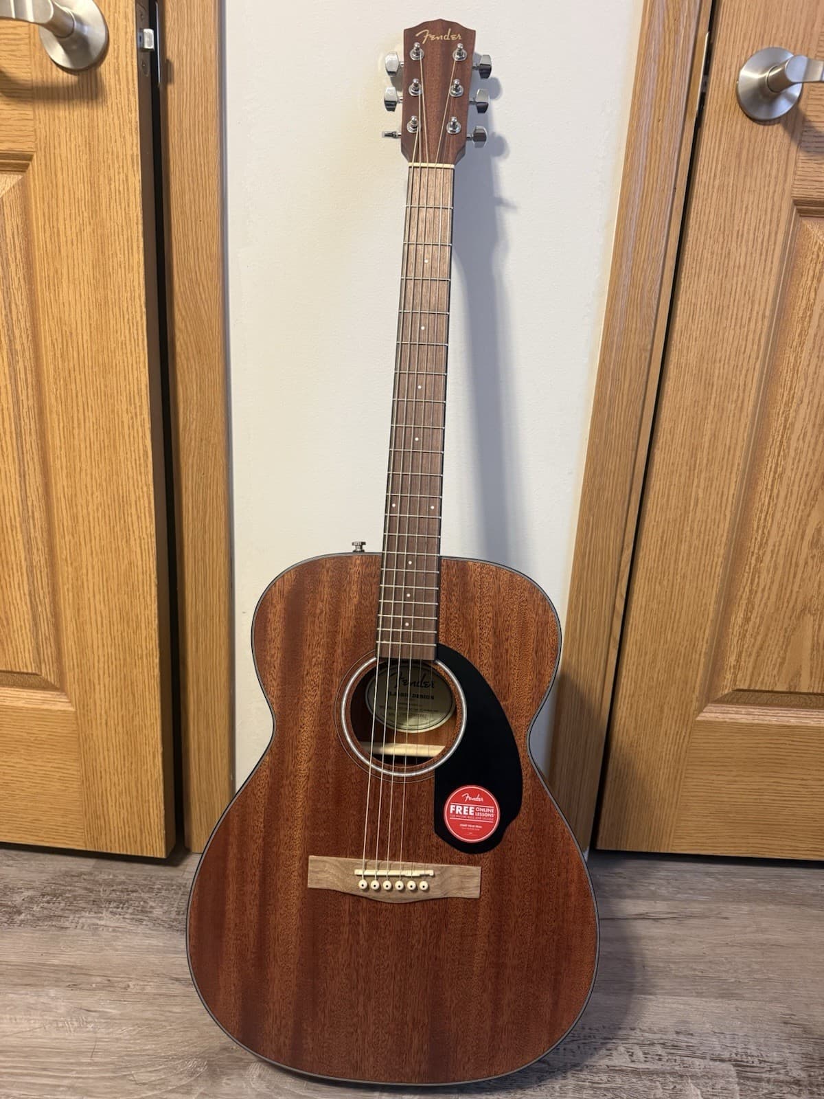 Fender CC-60S Concert Pack V2 Classic Design Mahogany Concert Guitar w/ Case