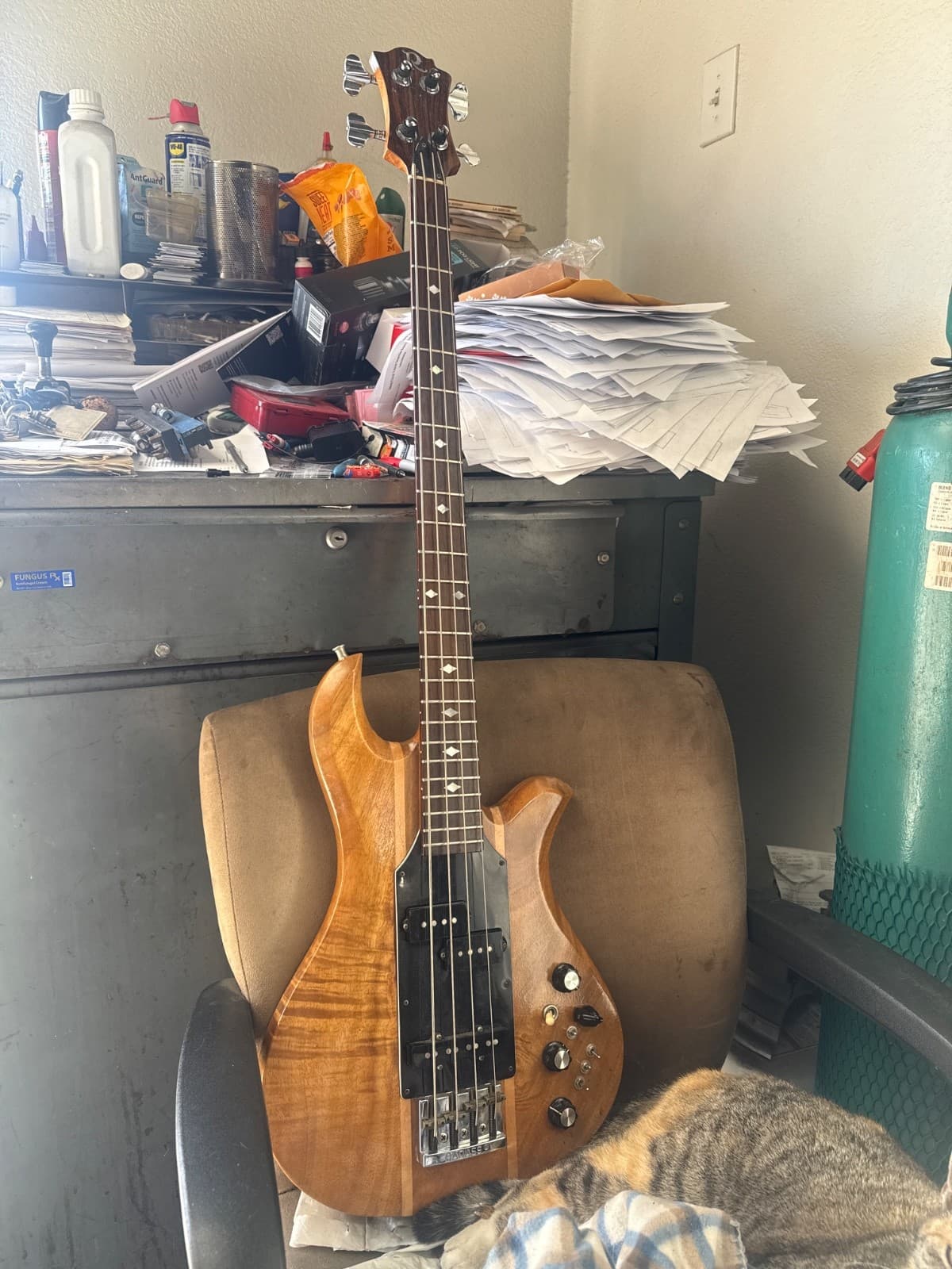 1977 Vintage BC Rich Eagle Bass Guitar in Koa W/OHSC-Rare/Original & Nice!