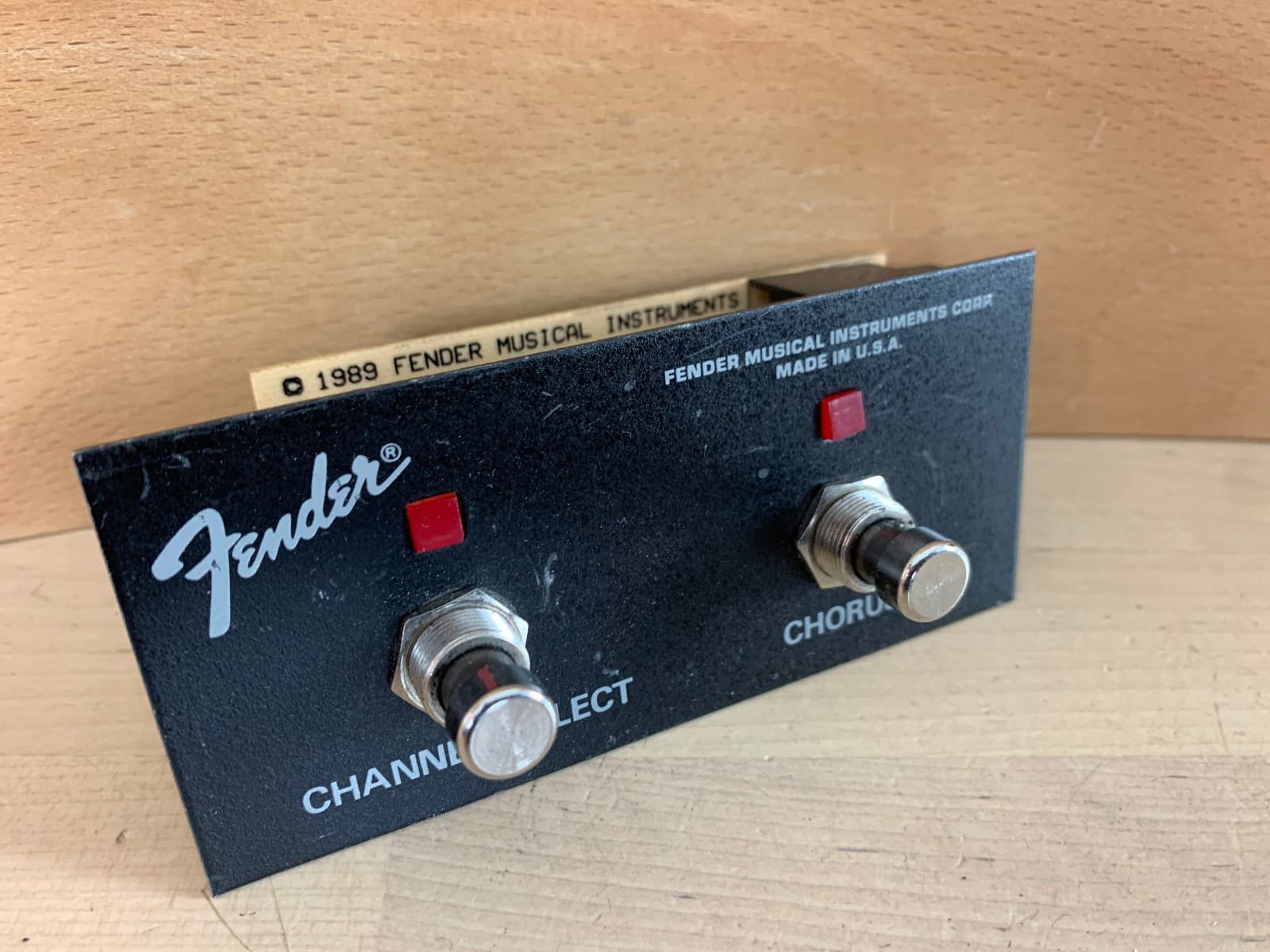 FENDER Electric Guitar Amp CHANNEL SELECT SWITCH Chorus Assembly 1989 Vtg USA