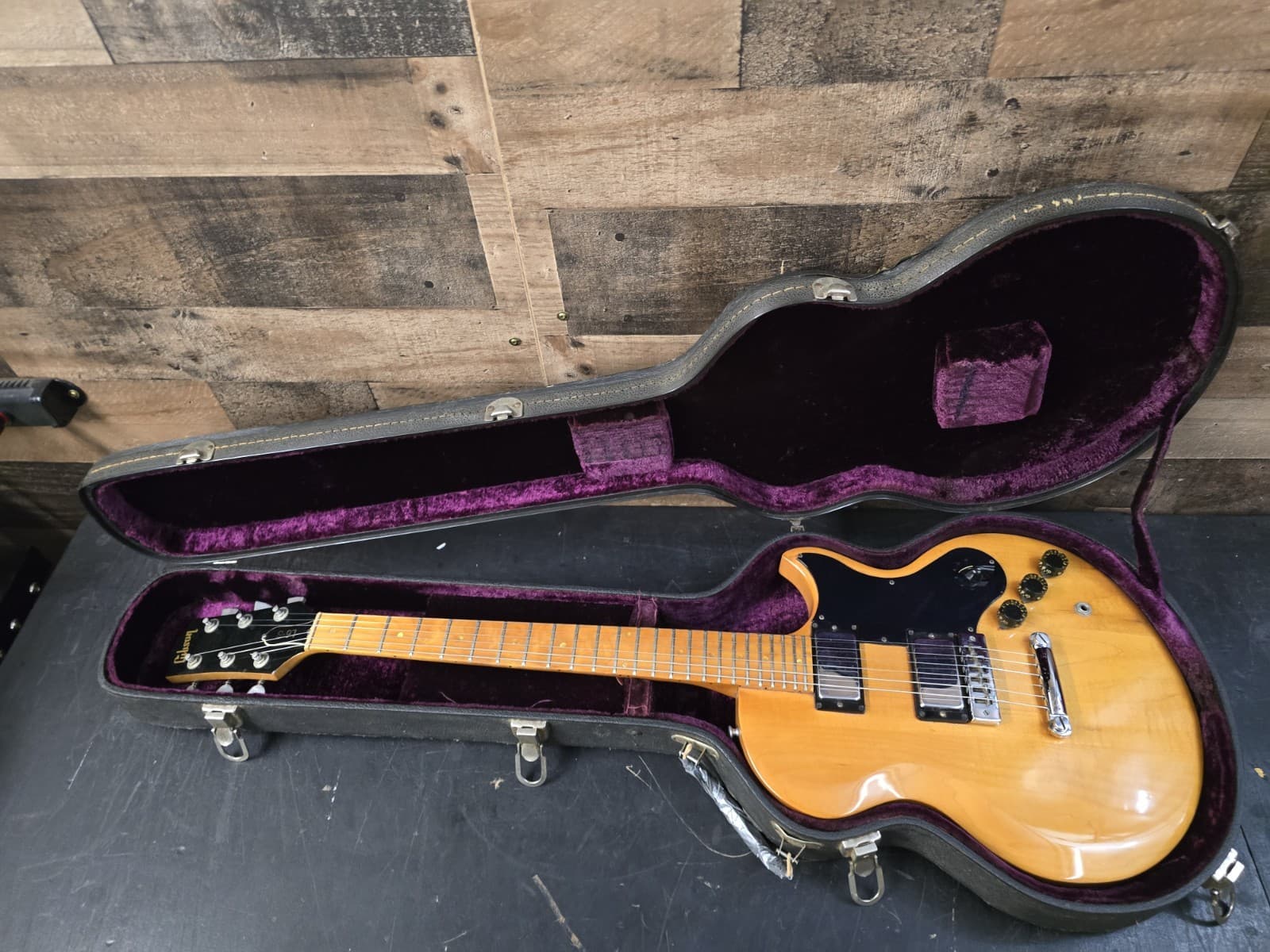 Vintage Gibson L6-S Custom 1976 Electric Guitar Maple All Original With Case