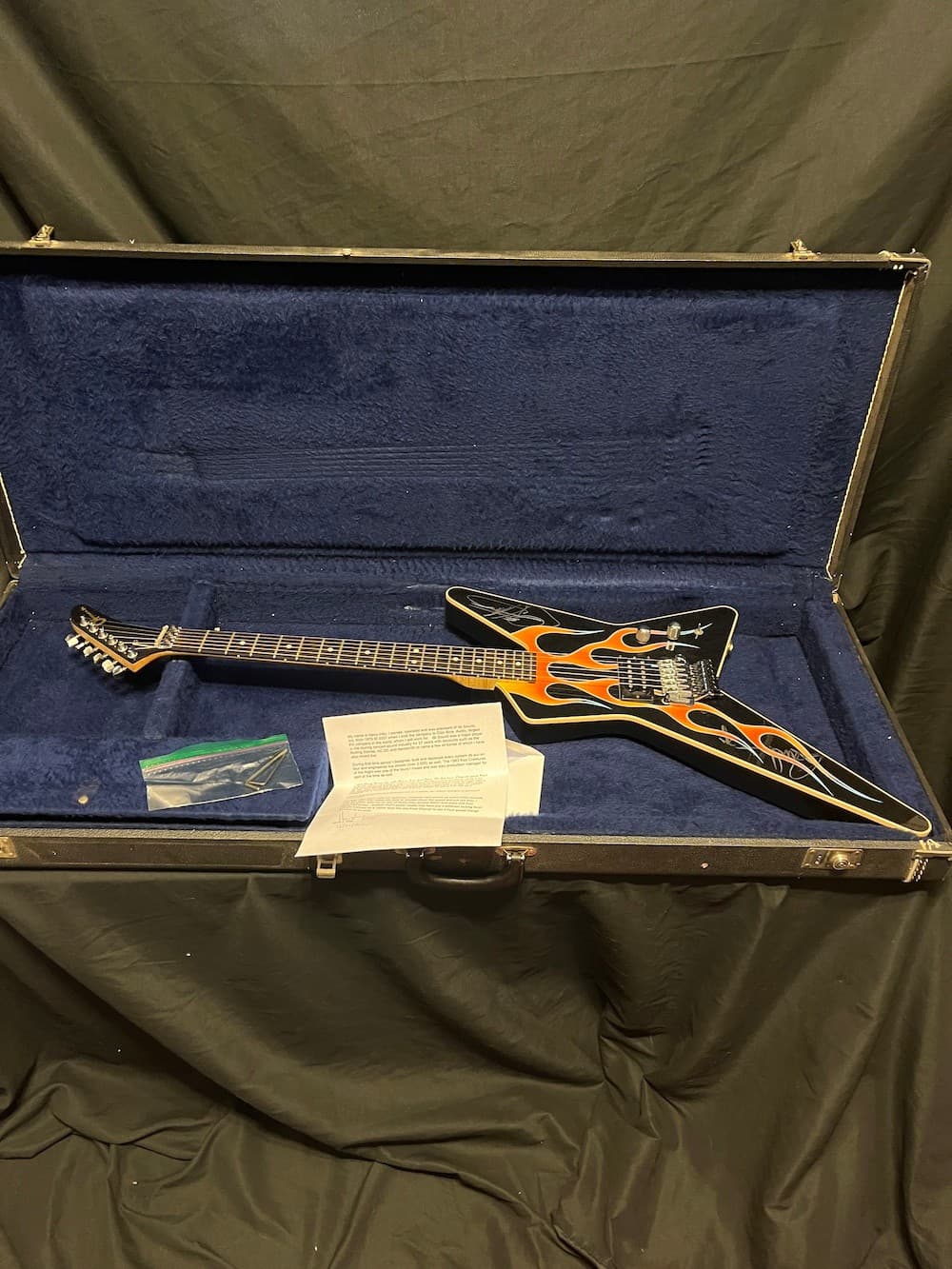 1983 Charvel USA Star Guitar Hot Rod Flame Owned by Paul Stanley of Kiss W/OHSC