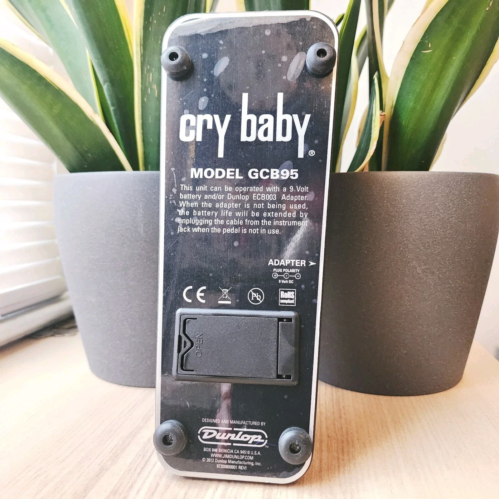 Wah Wah Pedal Dunlop Cry Baby GCB95 Wah Guitar Pedal