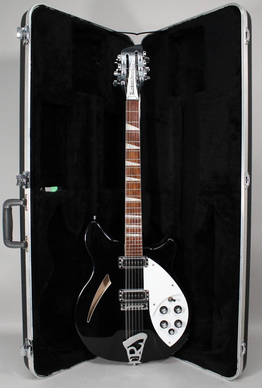 2012 Rickenbacker 360/12 12 String Electric Guitar In Jetglo Finish w/OHSC