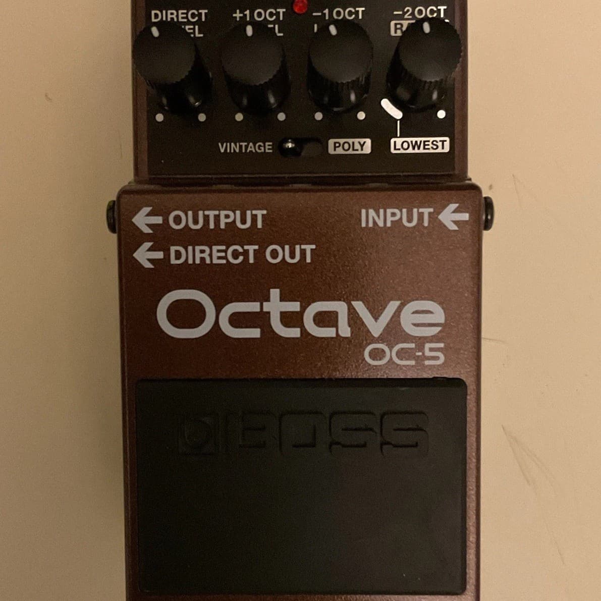 BOSS OC-5 Digital Octave Effects Pedal for Electric Guitar & Bass