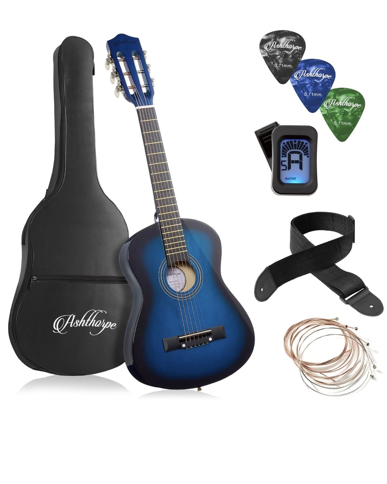 30-inch Beginner Acoustic Guitar Package - Starter Bundle Kit & Accessories