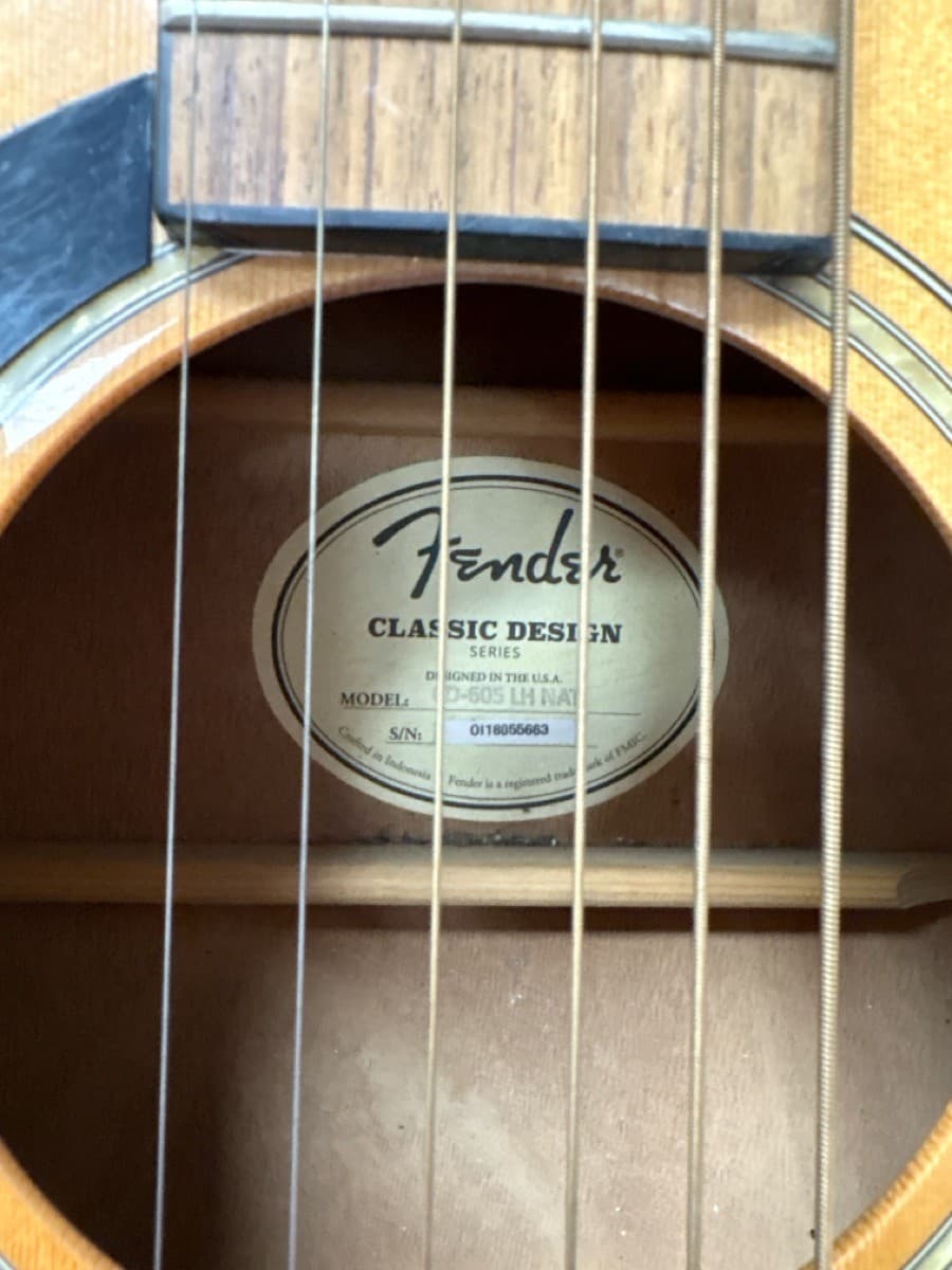 FENDER CD-60S LH NAT (P08032054)