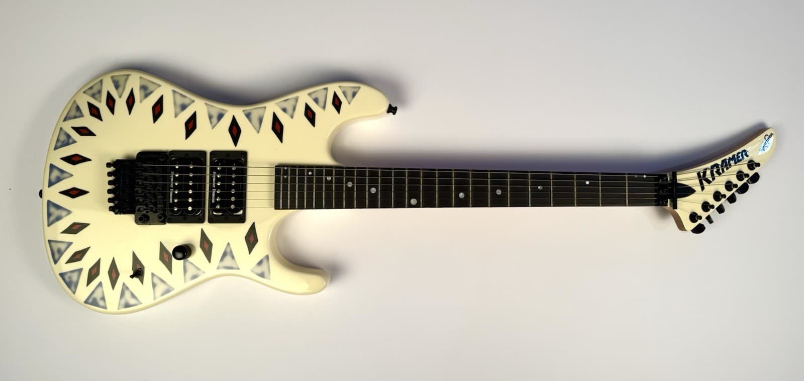 2020 Kramer Nightswan Guitar reissue Aztec Marble Graphic!