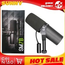 Shure SM7B Cardioid Dynamic Vocal Microphone Studio Broadcast Podcast Mic