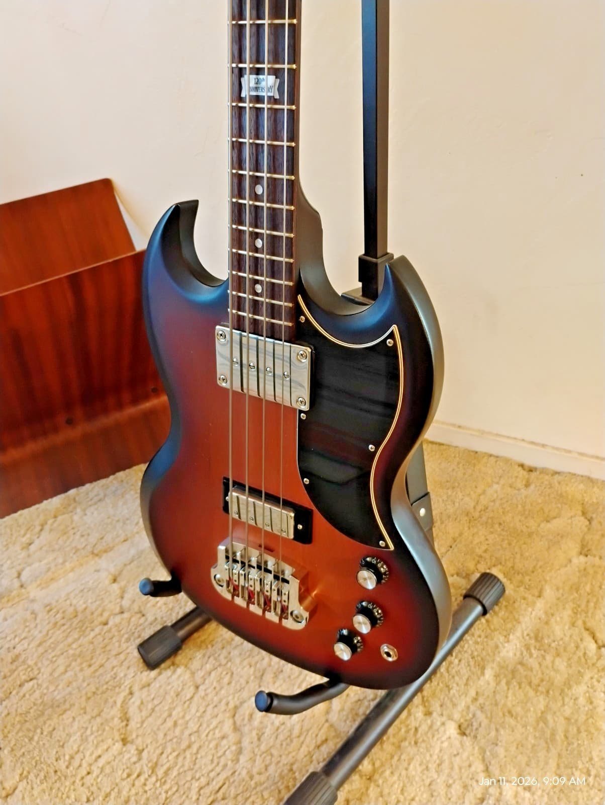 2014 Gibson SG Bass Special, Short Scale, 120th Anniversary with original case