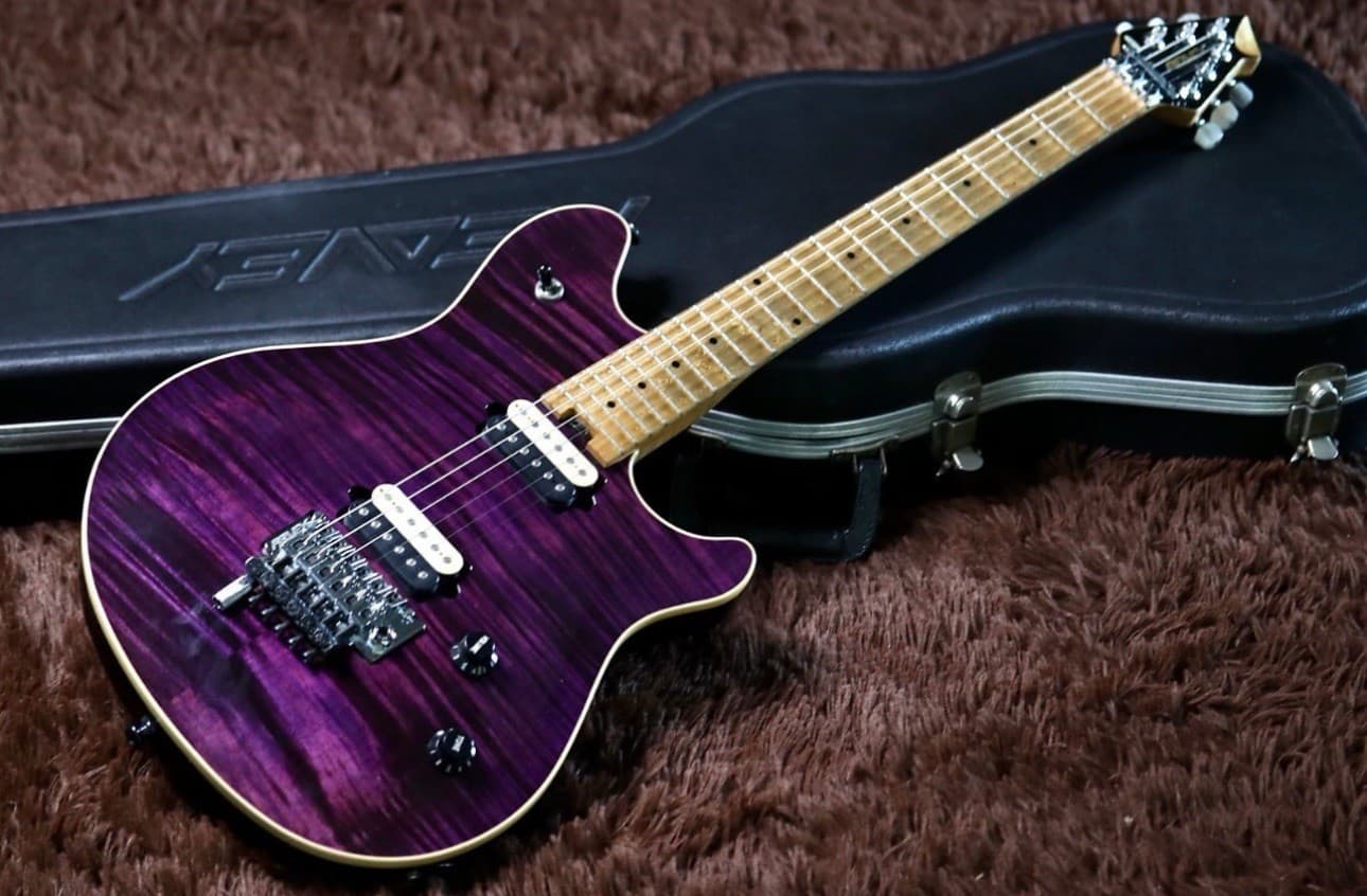 Peavey Wolfgang Standard Purple Flame Top With Case