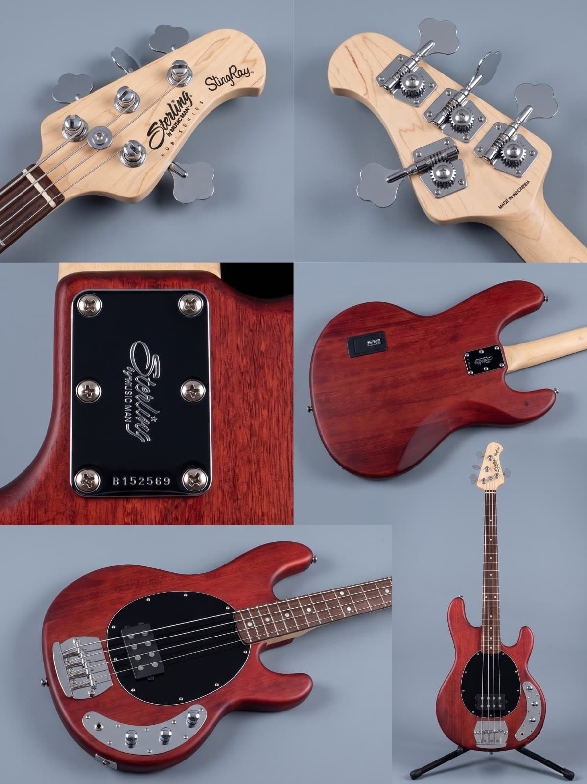 Sterling by Music Man S.U.B. StingRay Ray4 Bass Guitar with ProTec Soft Case
