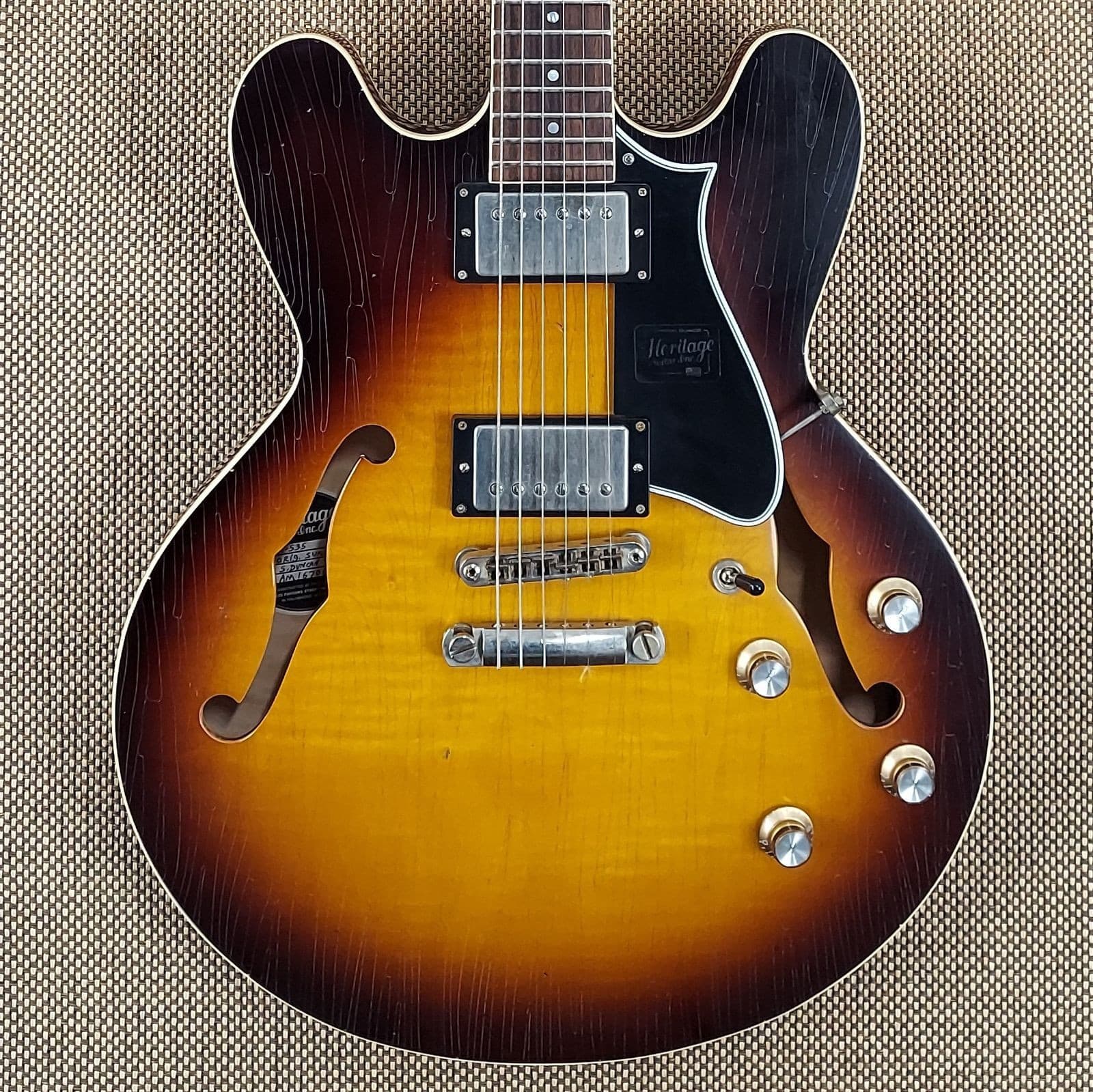 2020 Heritage H-535 Artisan Aged! 100% Original No Fret Wear