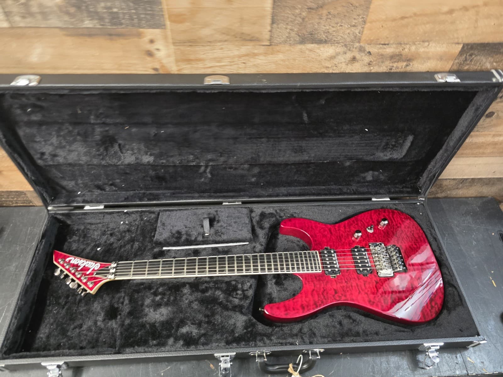 Jackson Sl2q Pro Series Soloist Electric Guitar - Transparent Red Quilt Top