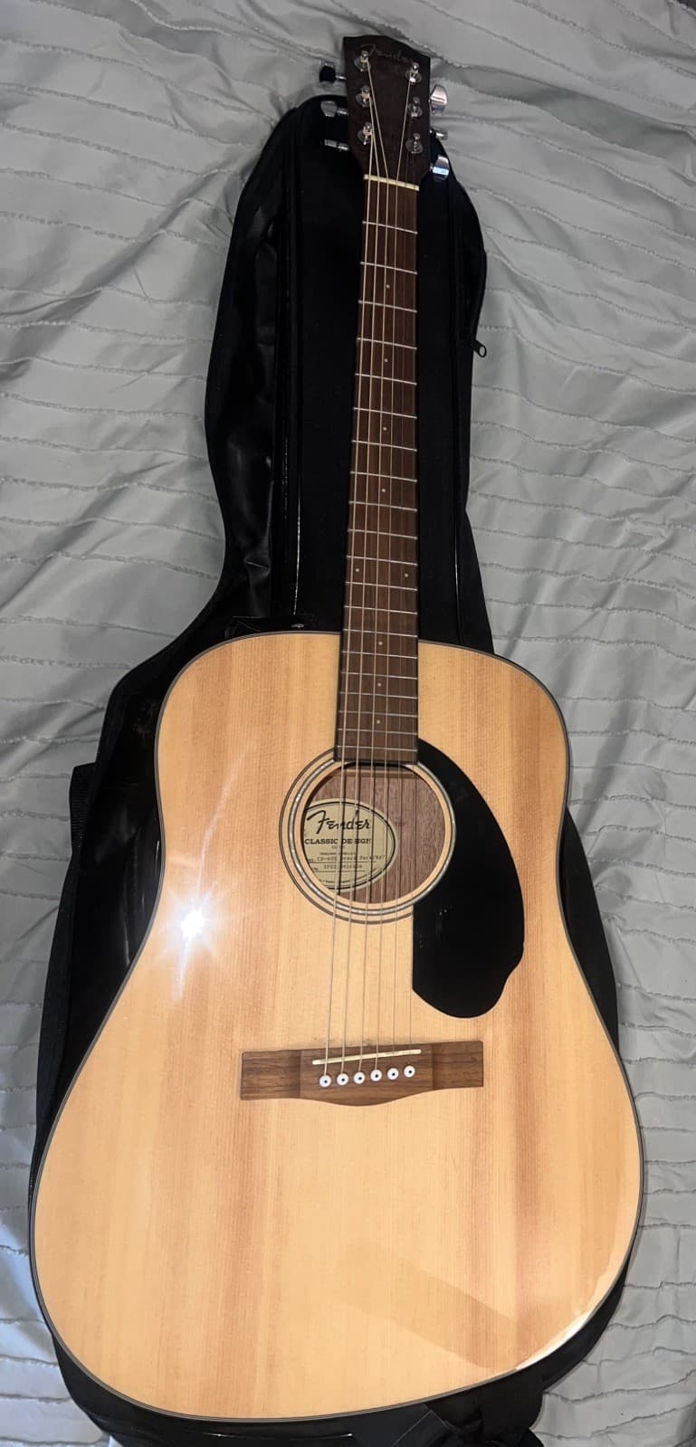 Fender CD-60S Beige Acoustic Guitar