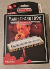Hohner Marine Band Harmonica Diatonic 1896BX Blues Rock Pop Harp KEY OF C