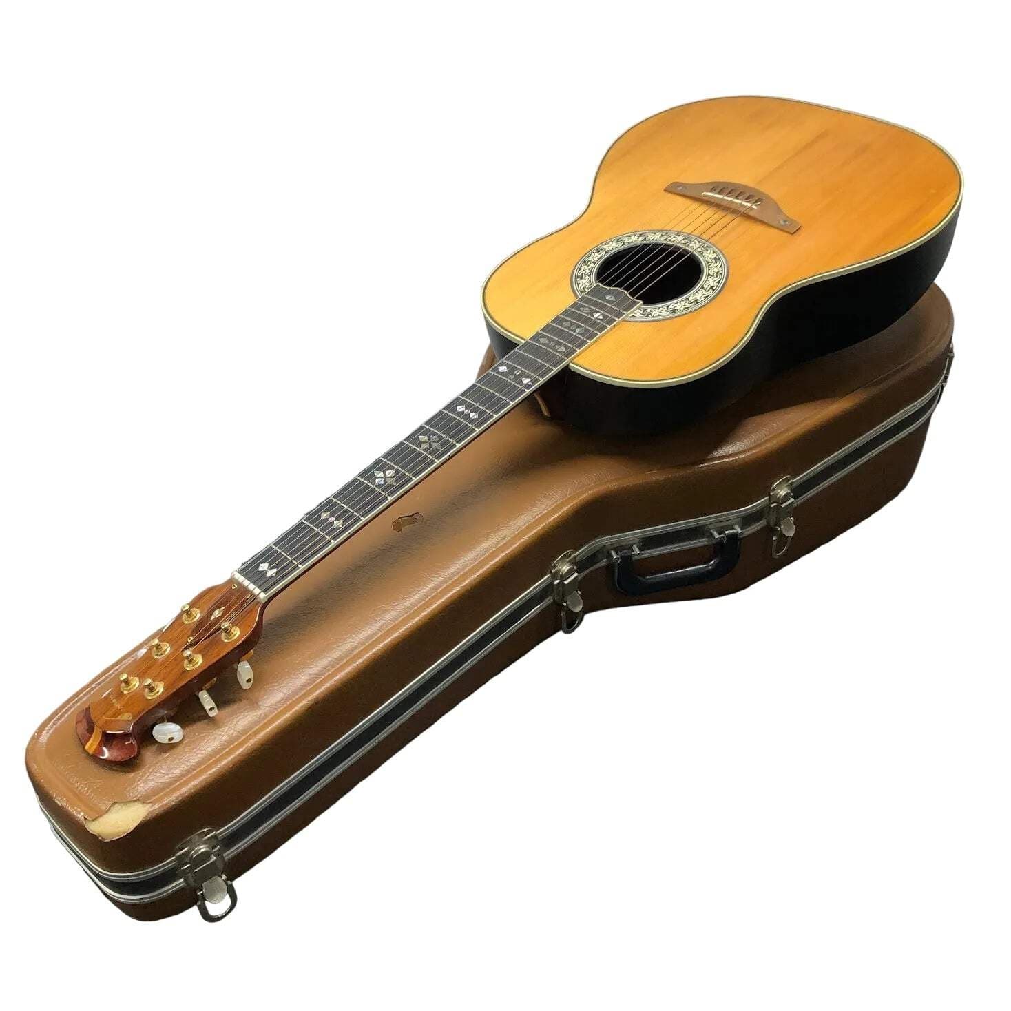 1975 Ovation Custom Legend 6-String Acoustic Guitar - Natural - RARE - 1119-4 +