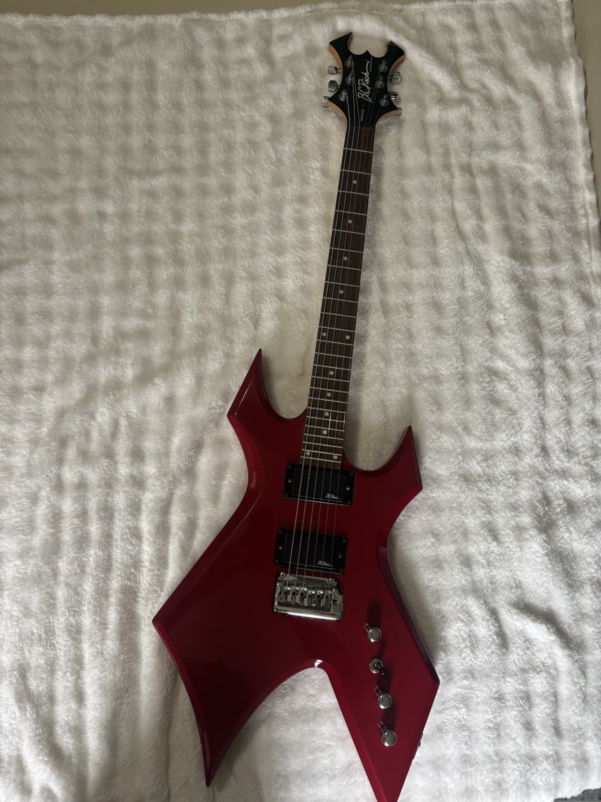 BC Rich Warlock Platinum Series guitar- red
