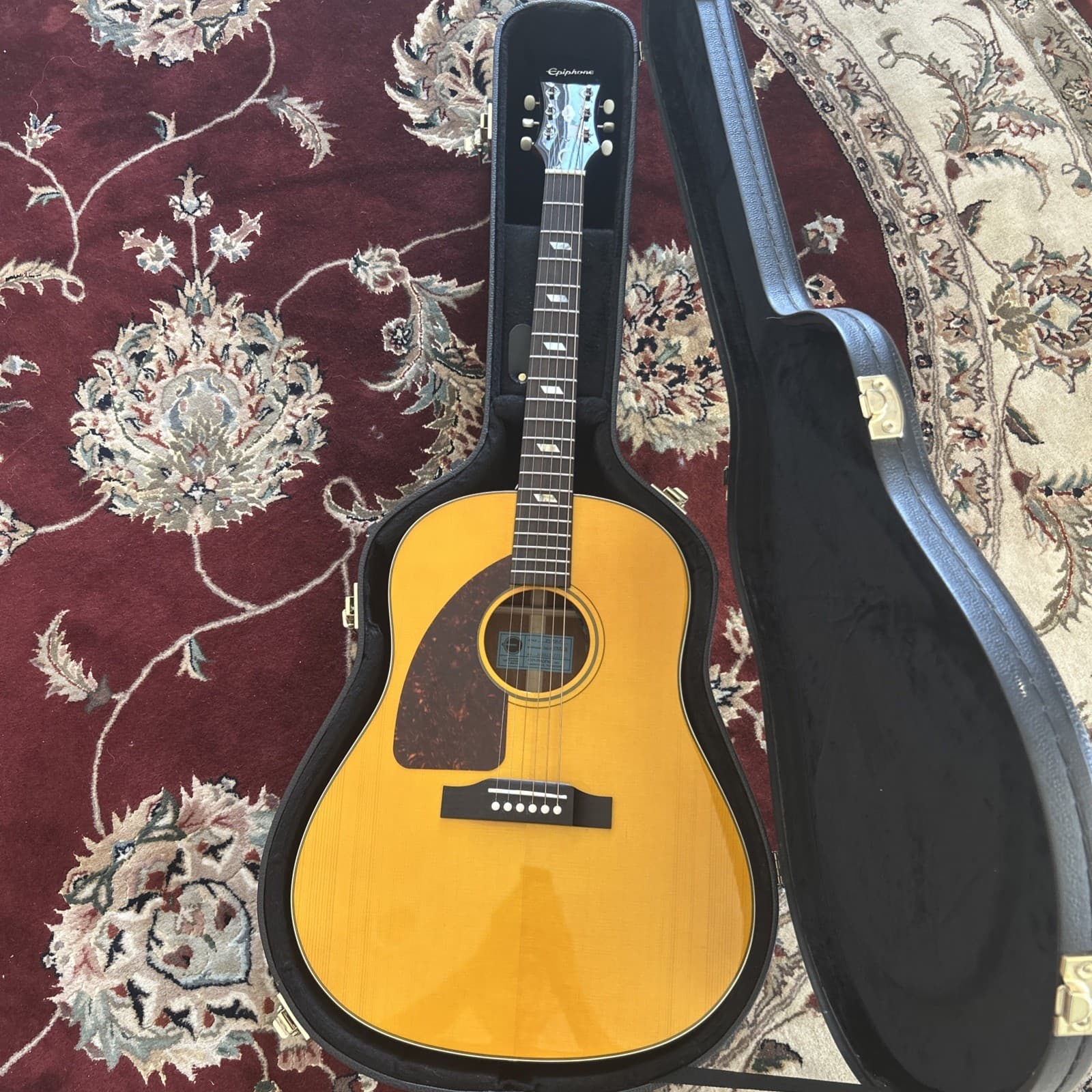 Epiphone Masterbilt Texan Antique Natural Aged FT79 LH Paul McCartney W/case Ex”