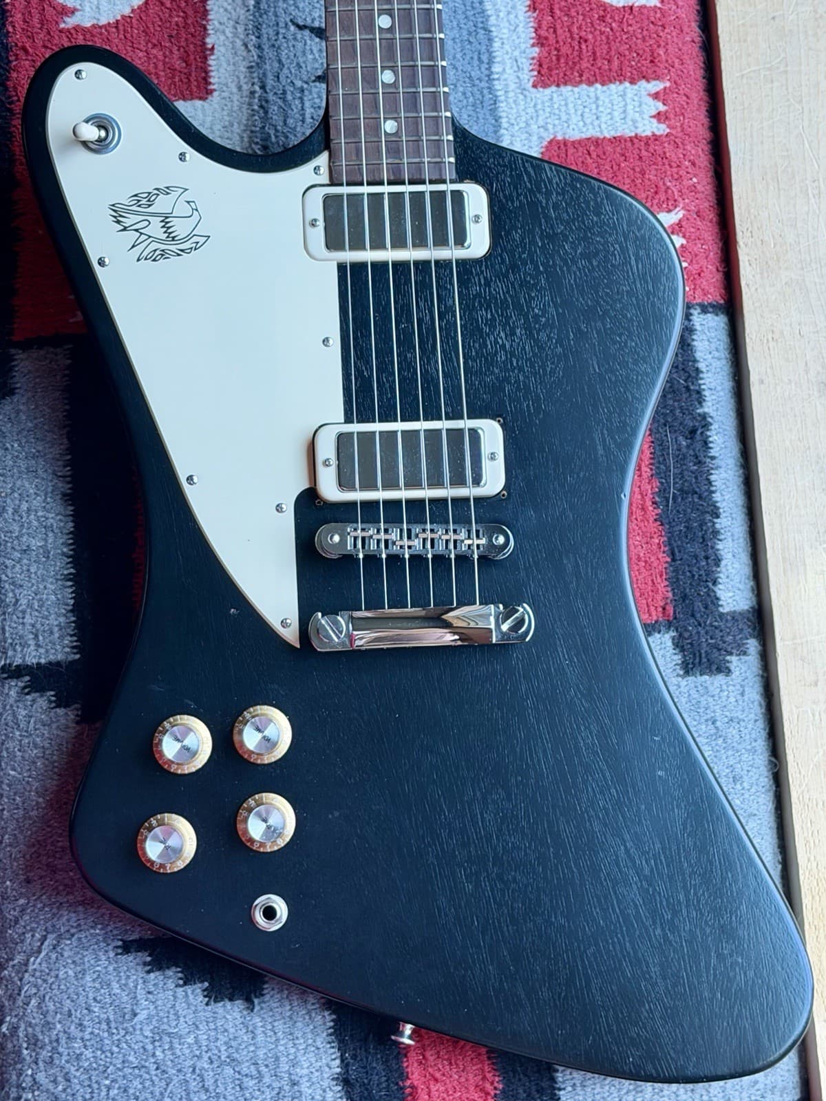 Lefty 2012 Gibson Firebird Studio 70’s Black Left Handed Guitar *Read Desc*
