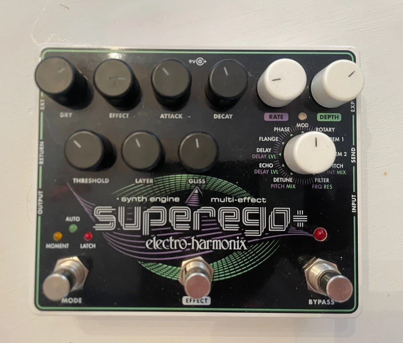 Electro Harmonix EHX SuperEgo + Plus Synth Engine Guitar Multi Effect Pedal