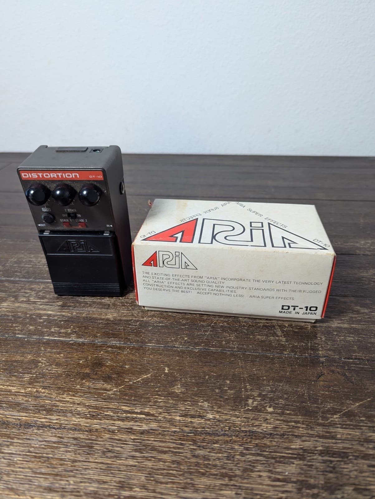 Vintage Guitar Pedal ARIA DT-10 Untested No Cord with Box Japan