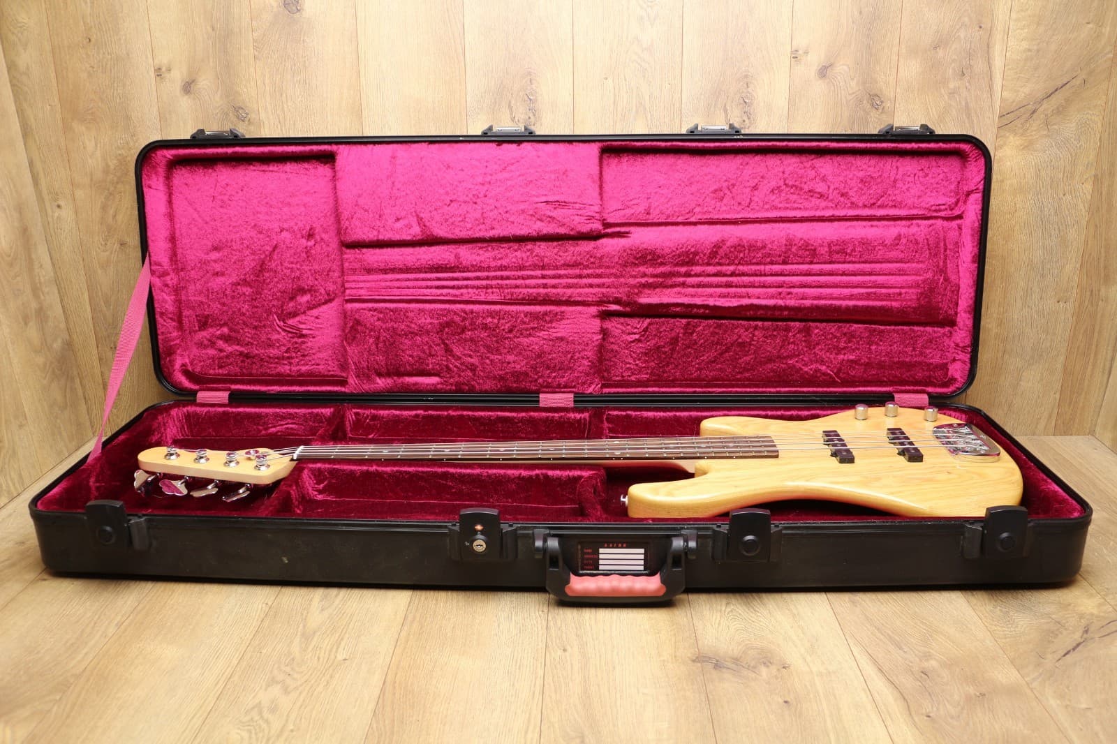 G & L Tribute JB-2 Bass Guitar, Natural Indonesia, With Case