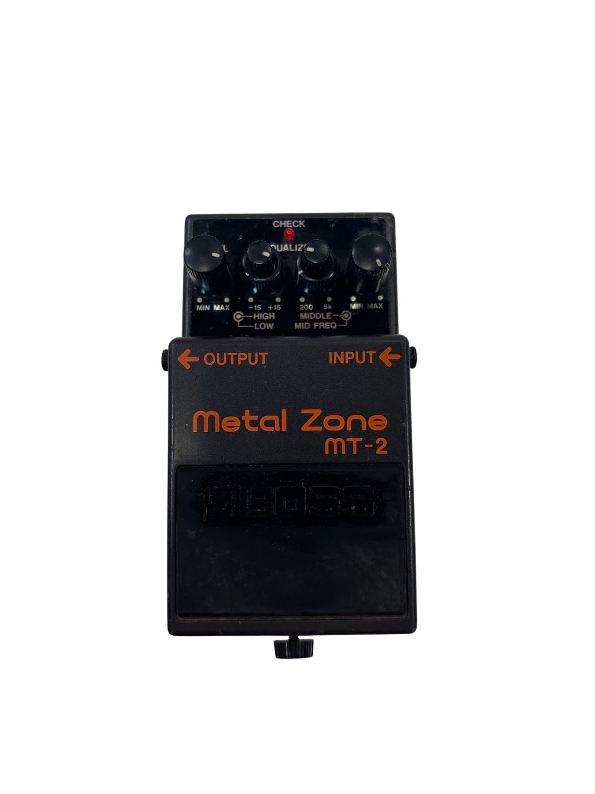 Boss Metal Zone MT-2 Three-Band Active EQ Distortion Guitar Effects Pedal
