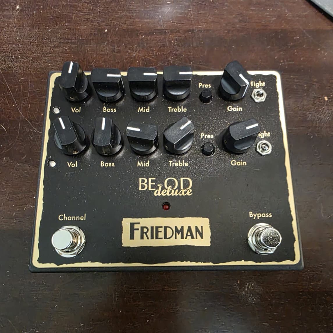 Friedman BE-OD Deluxe Analog Distortion/Overdrive Pedal for Electric Guitar